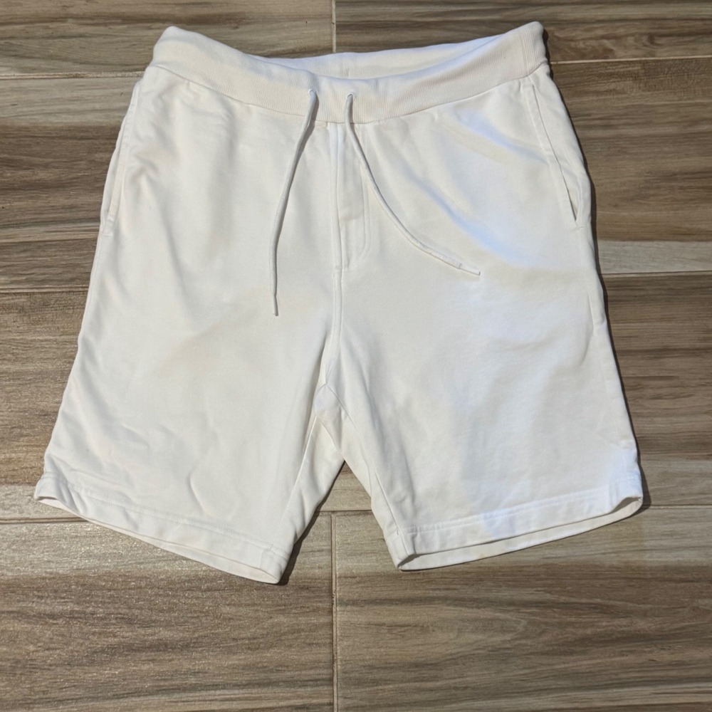 Adidas Y-3 Yohji Yamamoto Classic Sweat Shorts White Minimalist No Logo Mens M